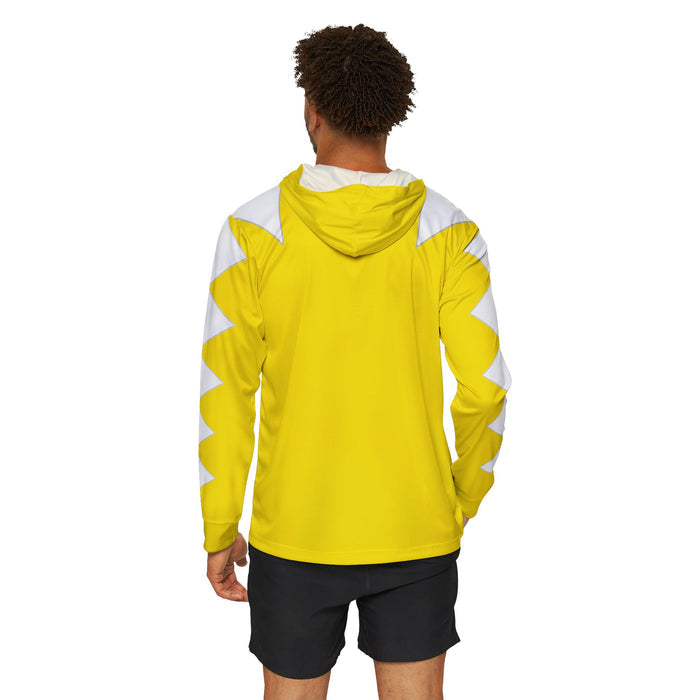 Abaranger Yellow Hoodie (Full Print) Lightweight, Breathable, workout, pull over, fitness Hoodie Super Sentai Custom