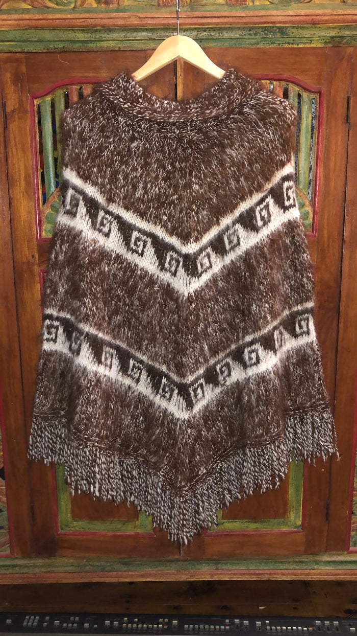 Bolivian Double Alpaca Poncho