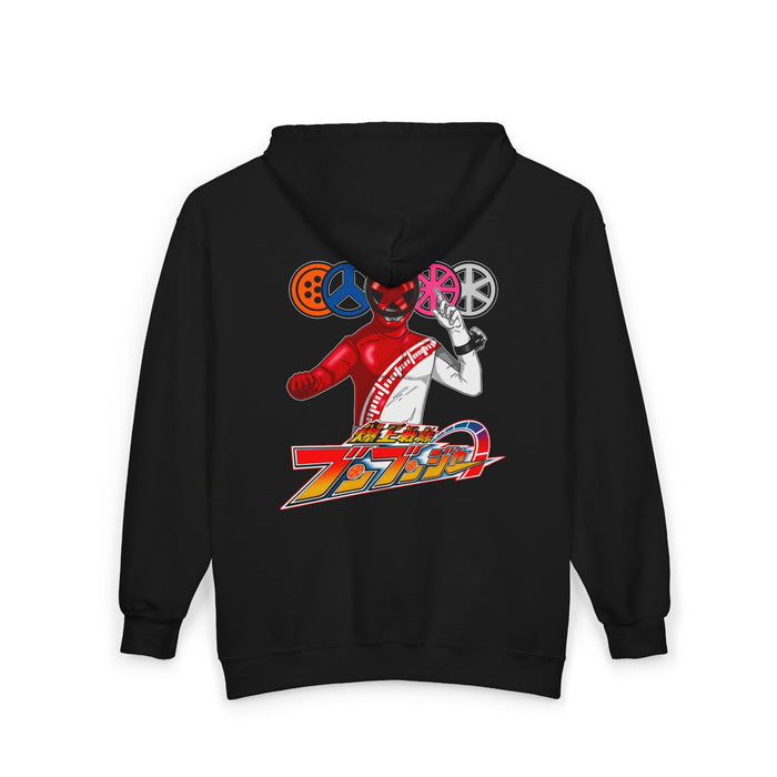 BoonBoomger Full Zip Hoodie Super Sentai Custom Graphic Art Cosplay Shirts Rangers Retro Vintage 90s