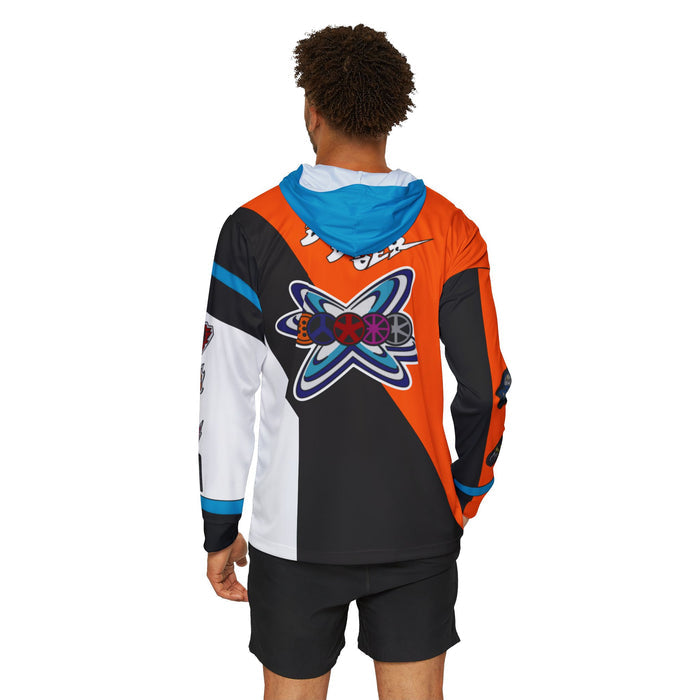 Boonboomger Orange Champion Hoodie (Full Print) Lightweight, Breathable, workout, pull over, fitness Hoodie Super Sentai Custom