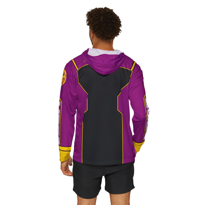 Boonboomger Purple Hoodie (Full Print) Super Sentai Lightweight, Breathable, workout, pull over, fitness Hoodie Super Sentai Custom