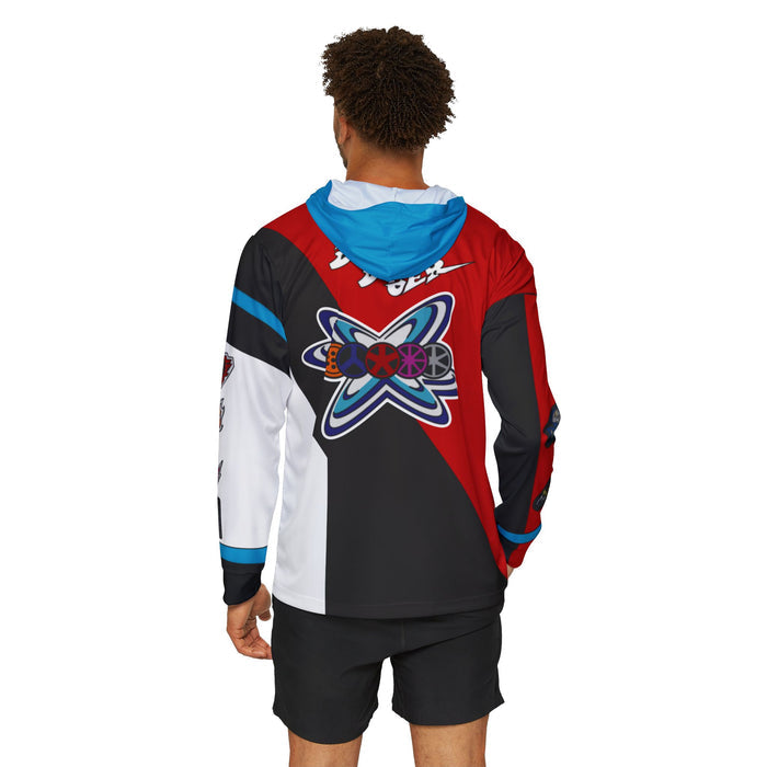 Boonboomger Red Champion Hoodie (Full Print) Lightweight, Breathable, workout, pull over, fitness Hoodie Super Sentai Custom