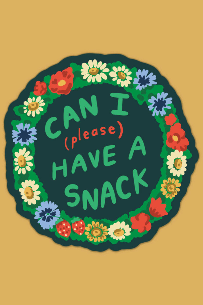 Can I Have a Snack Vinyl Sticker
