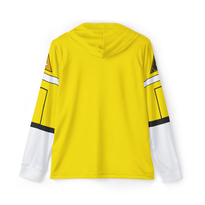 Carranger Yellow Racer Hoodie (Full Print) Super Sentai Custom Lightweight, Breathable, Workout, Pull over, Fitness, Retro