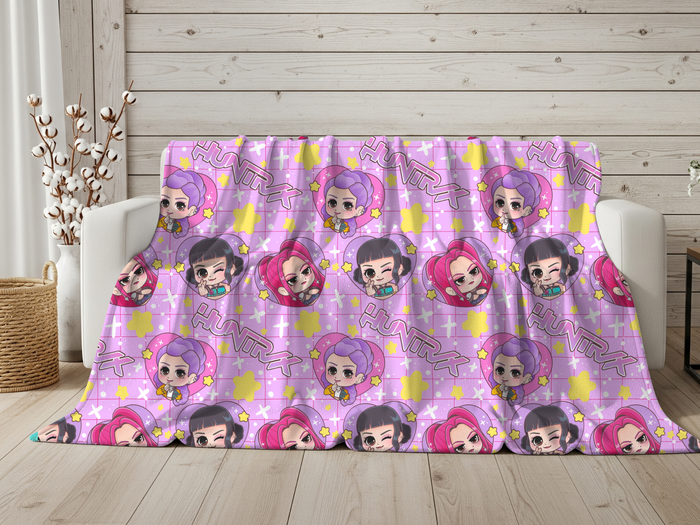 CHIBI HUNTRIX MINKY BLANKET