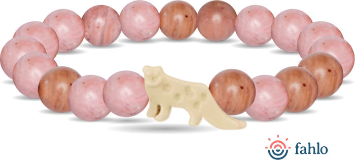 Fahlo Snow Leopard Tracking Bracelet (Pink)