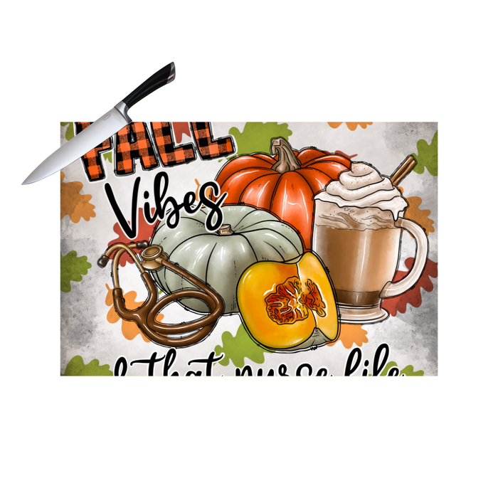 FALL VIBES CUTTING BOARD