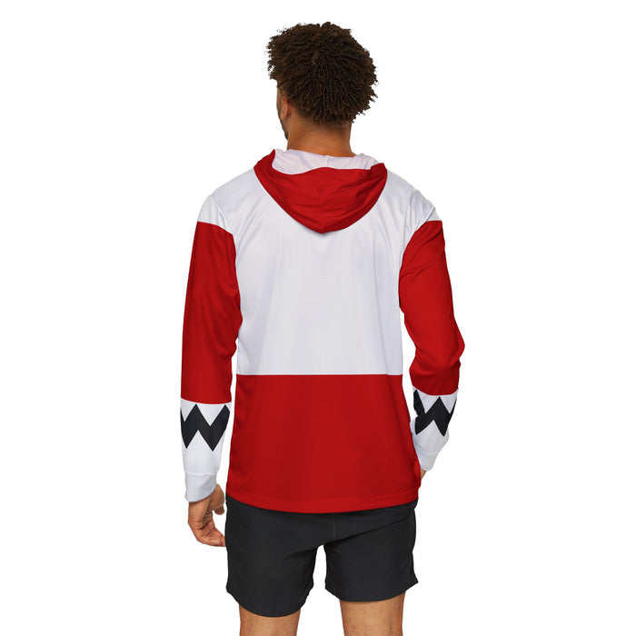 Gingaman Red Hoodie (Full Print) Super Sentai Custom Lightweight, Breathable, Workout, Pull over, Fitness, Retro