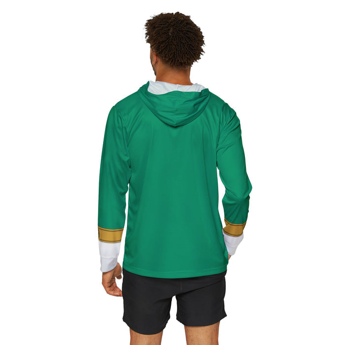 GoGo Five Green Hoodie (Full Print) Lightweight, Breathable, workout, pull over, fitness Hoodie Super Sentai Custom