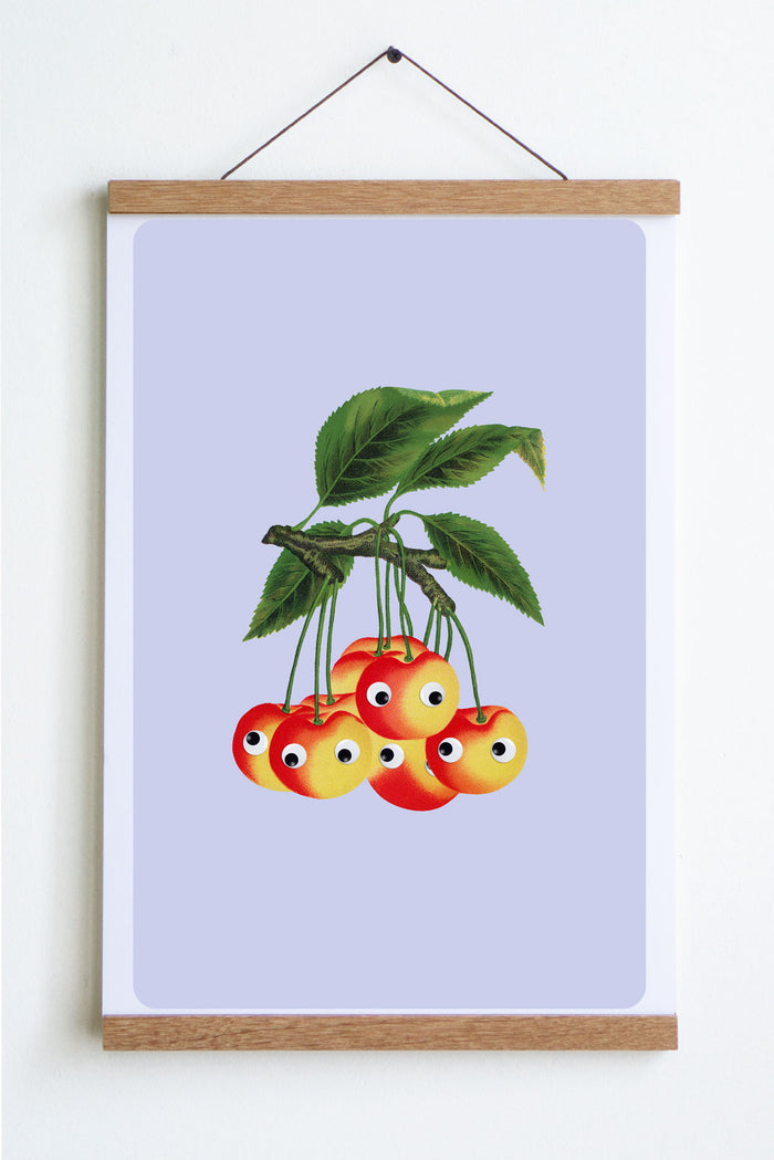 Googly Cherries Print