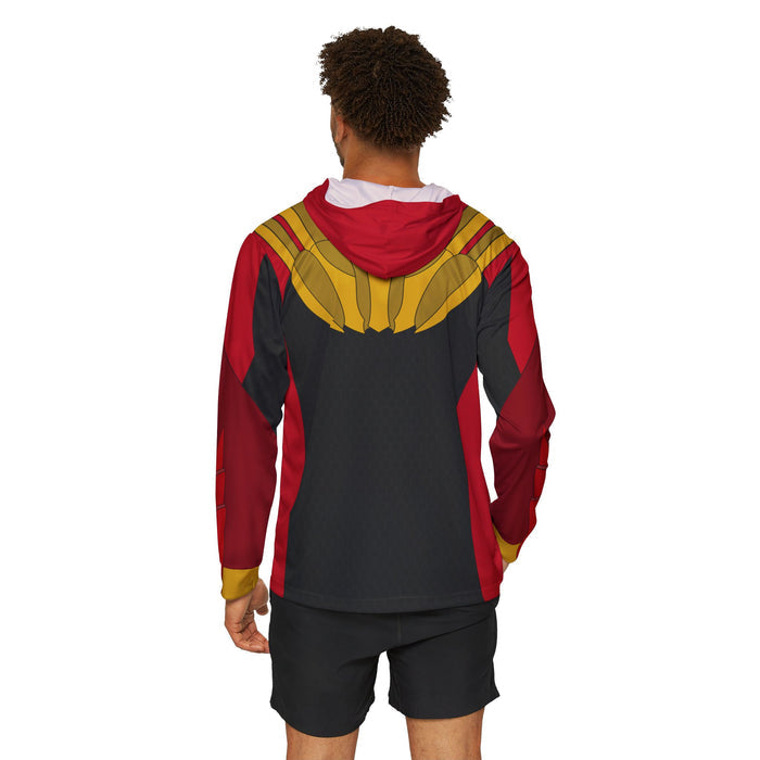 Gozyuger Red Hoodie (Full Print) Super Sentai Custom Lightweight, Breathable, Workout, Pull over, Fitness, Retro