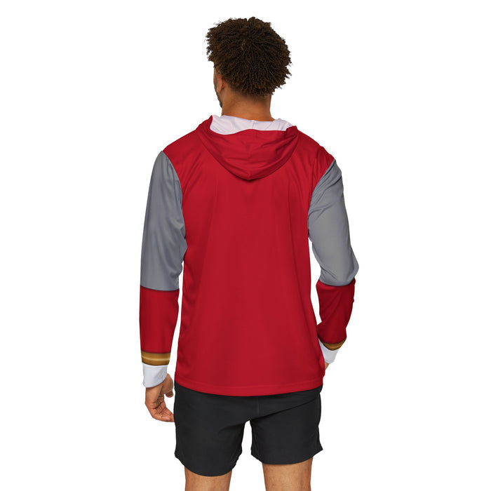 Hurricanger Red Hoodie (Full Print)Lightweight, Breathable, workout, pull over, fitness, Super Sentai Custom