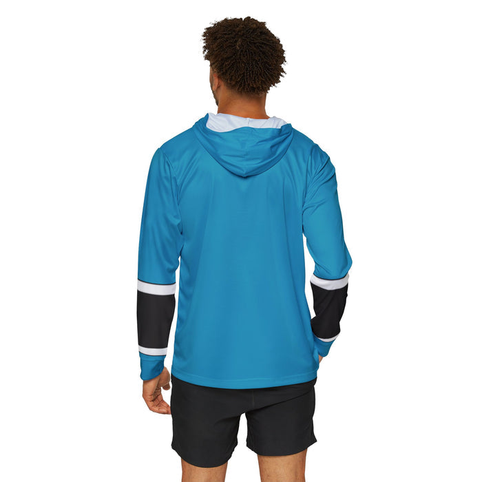 Kakuranger Ninja Blue Hoodie (Full Print) Lightweight, Breathable, workout, pull over, fitness Hoodie Super Sentai Custom