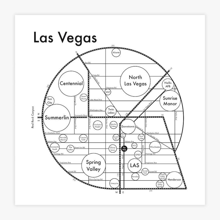 Las Vegas Letterpress Print