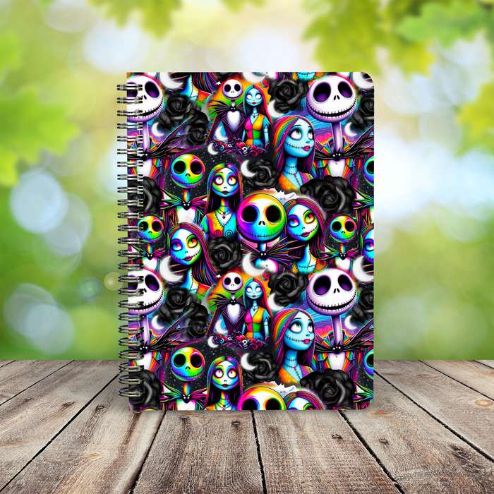 neon black nbc spiral notebook