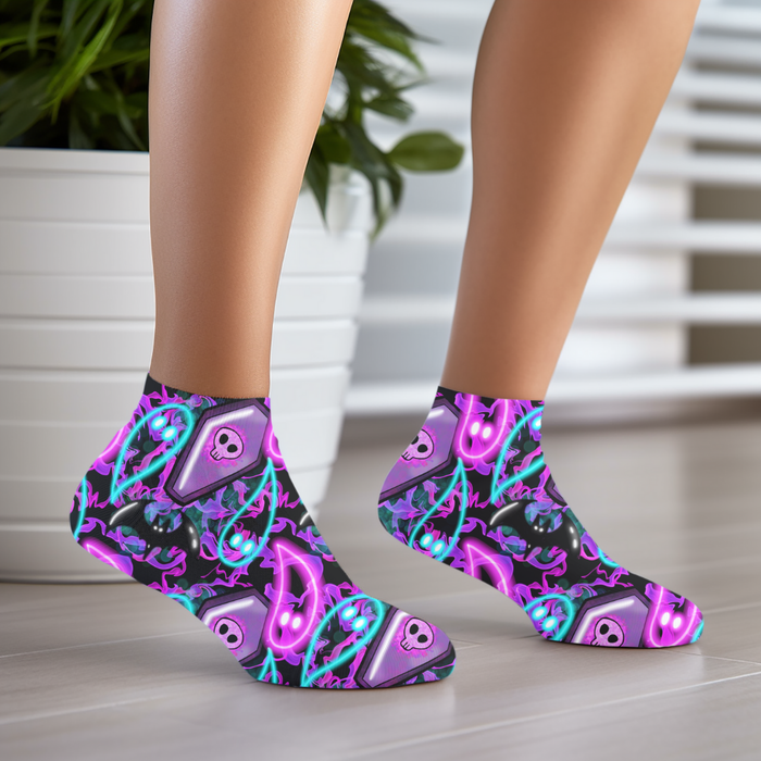 NEON GHOST PURPLE SOCKS