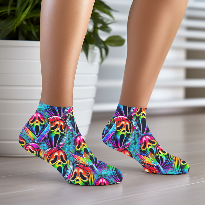 NEON GHOSTFACE SOCKS