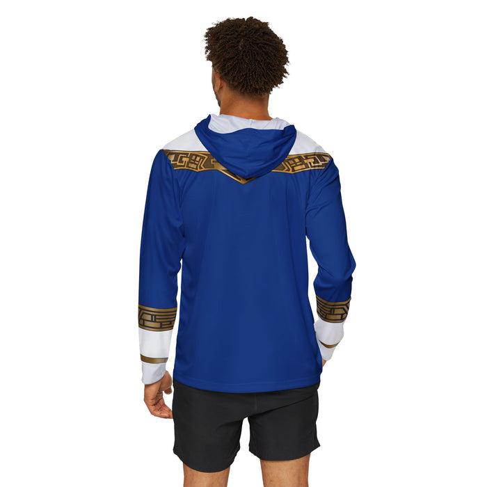Ohranger Blue Hoodie (Full Print) Lightweight, Breathable, workout, pull over, fitness Hoodie Super Sentai Custom