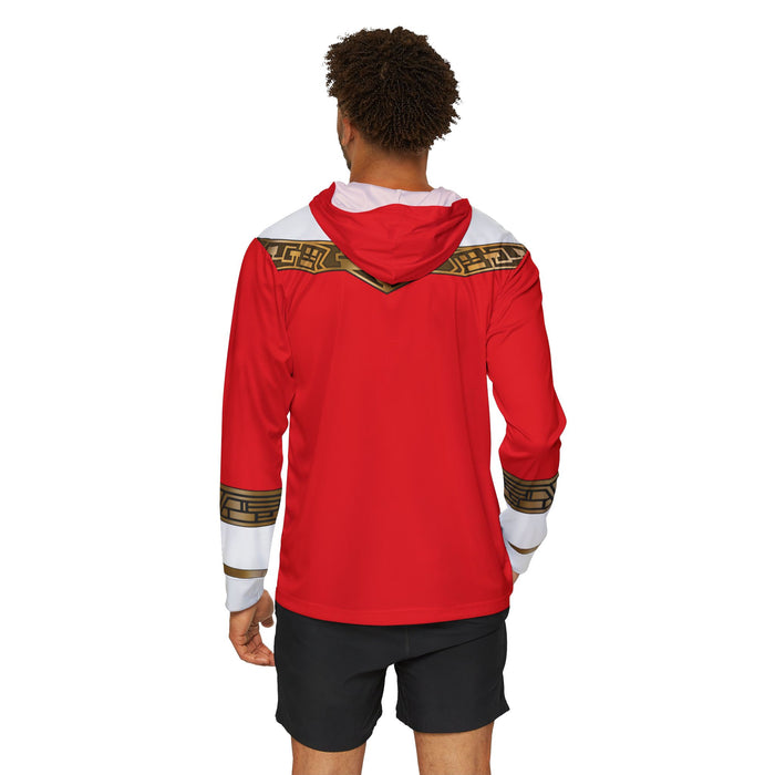 Ohranger Red Hoodie (Full Print) Lightweight, Breathable, workout, pull over, fitness Hoodie Super Sentai Custom