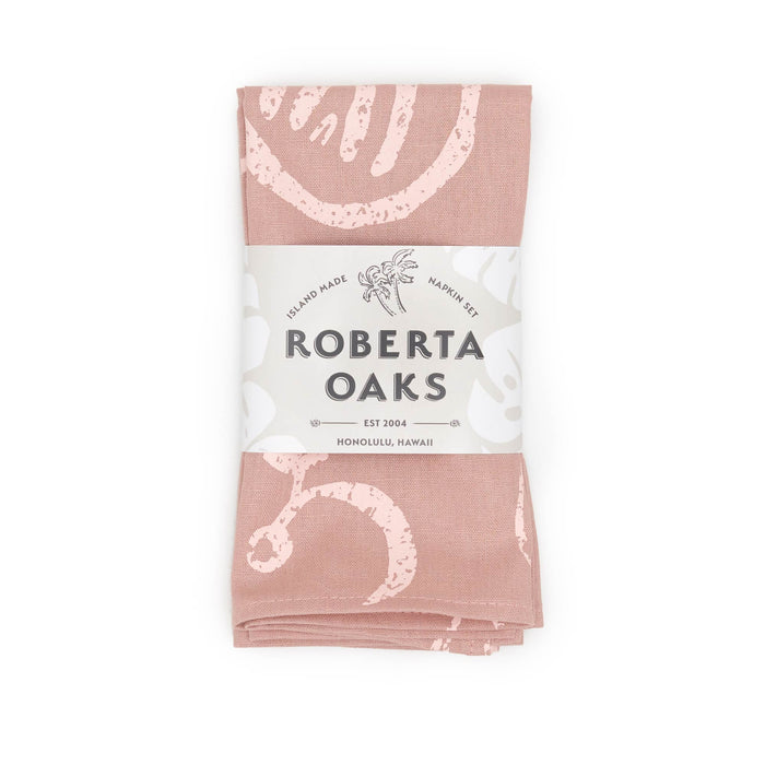 Petroglyph Linen Napkin Set - Blush