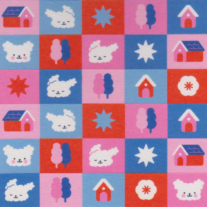 Puppy Wonderland Checker Washi tape