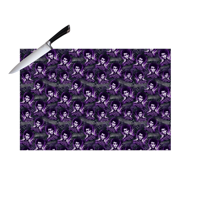 PURPLE SCISSORHANDS CUTTING BOARD