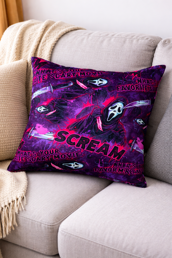 SCREAM throw pillows