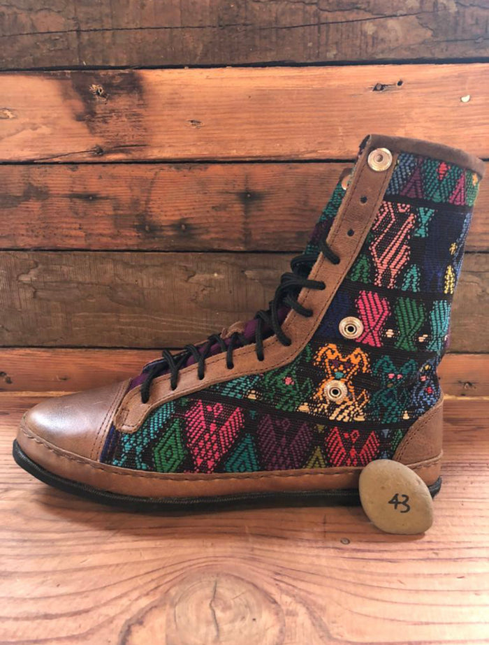 Size 43 - Fold down Desert Boots Rainbow Birds
