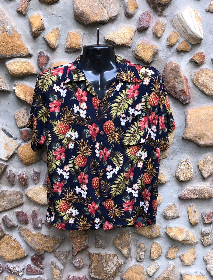 Small Love Shirt - Pineapples on Black