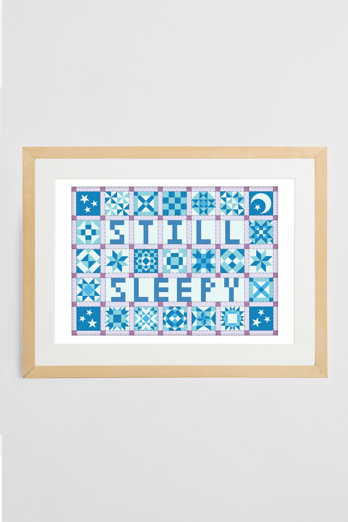 Still Sleepy Patchwork Print