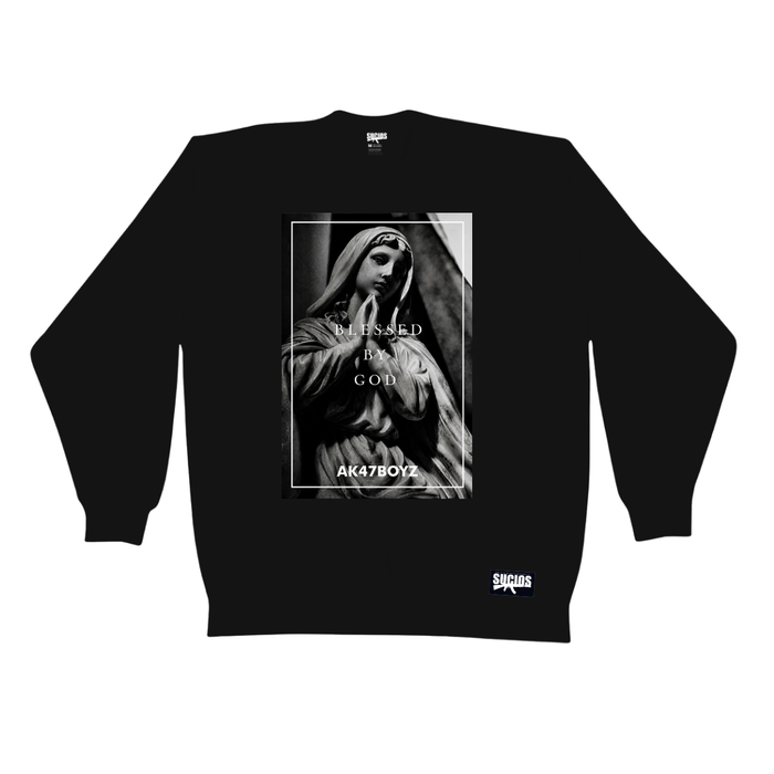 Sucios Blessed by God Crewneck