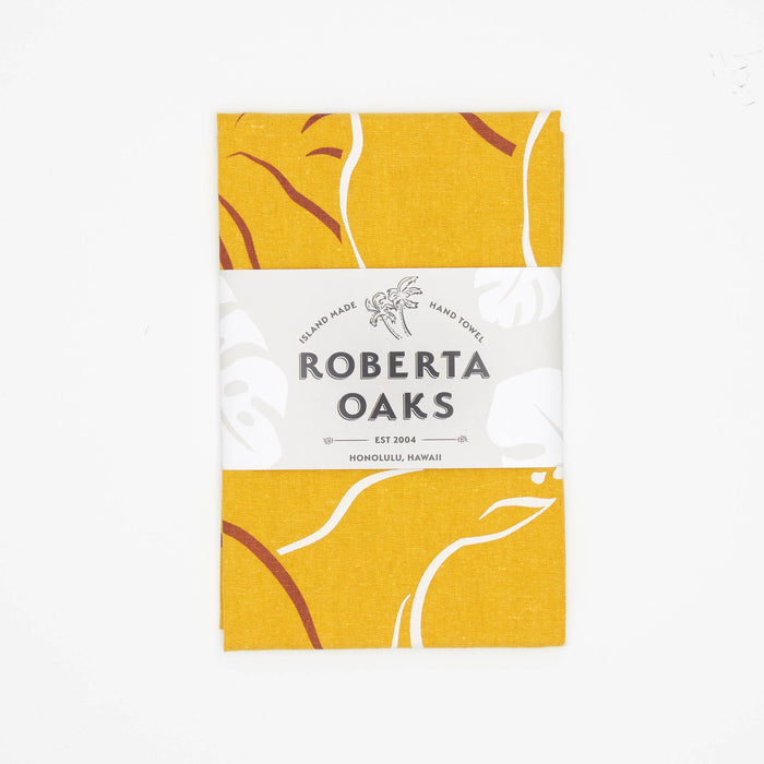 Waialua Linen Tea Towel - Curry