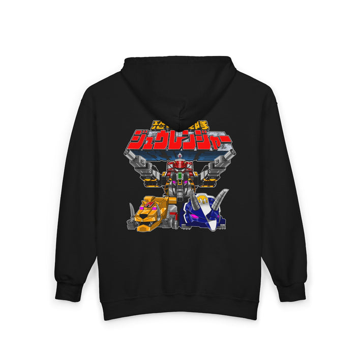 Zyuranger Daizyujun Full Zip Hoodie Custom Graphic Art Cosplay Shirts Rangers Retro Vintage 90s