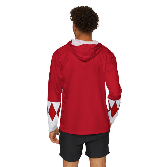 Zyuranger Red Hoodie (Full Print) Lightweight, Breathable, workout, pull over, fitness Hoodie Super Sentai Custom