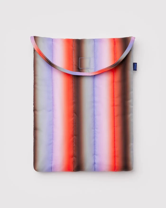 13" - 14" PUFFY LAPTOP SLEEVE - GRADIENT STRIPE