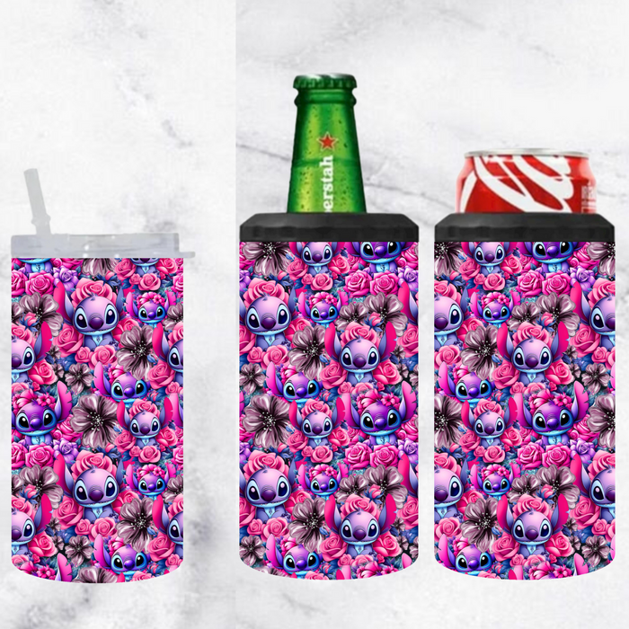 3 in 1 tumbler  FLOWER ALIEN (PINK)