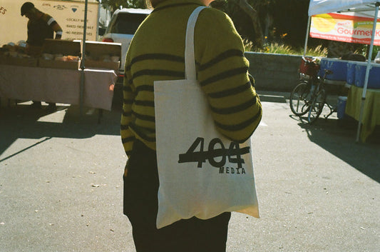 404 Media Canvas Tote