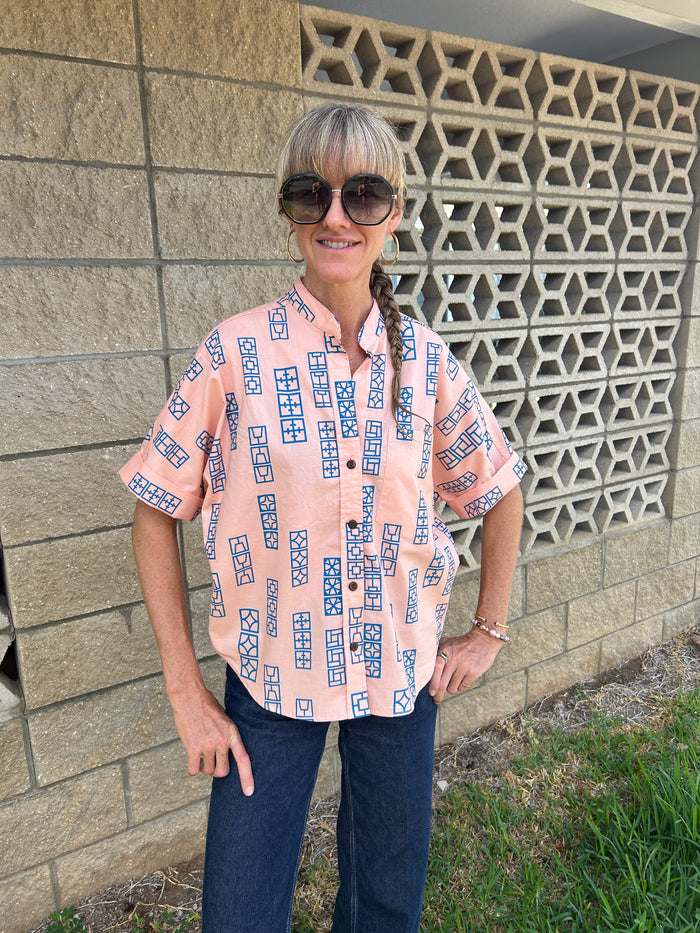 Mod Volcano Cocoa Harbor Shirt