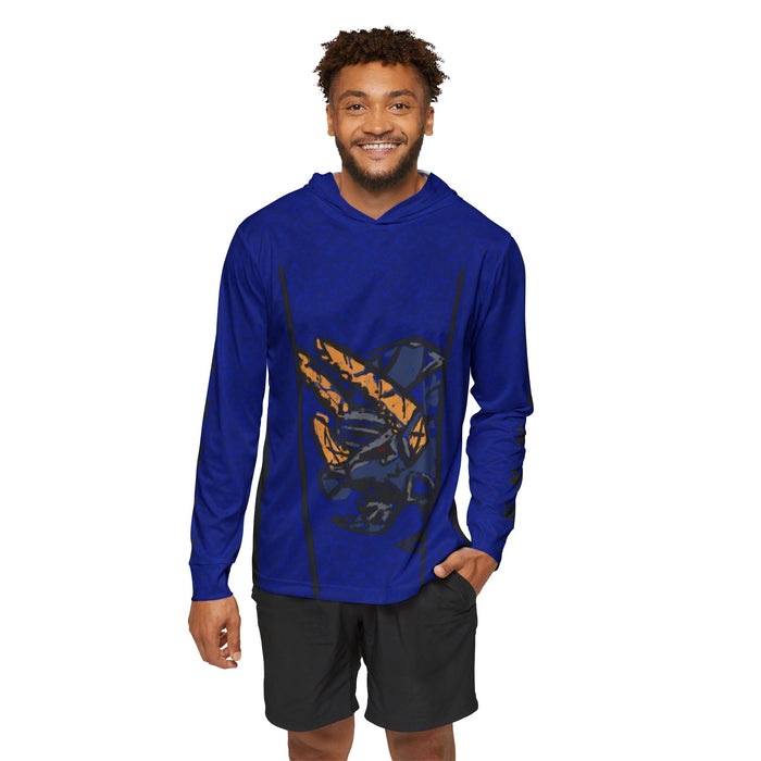 Abaranger blue Hoodie (Full Print) Lightweight, Breathable, workout, pull over, fitness Hoodie Super Sentai Custom
