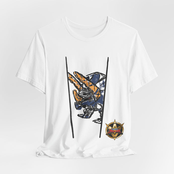 Abaranger Blue Ranger Tee Super Sentai T Shirt Custom Graphic Art Cosplay Shirts Rangers Retro Vintage 90s