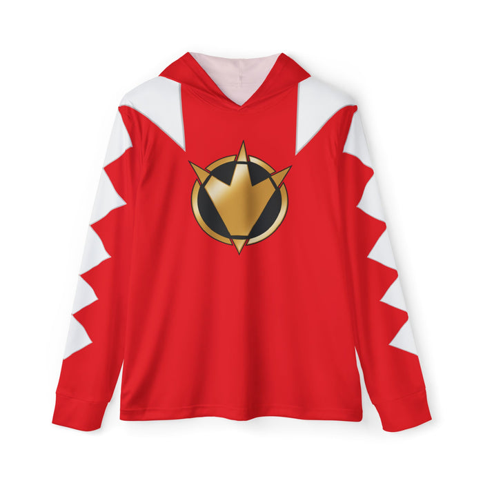 Abaranger Red Hoodie (Full Print) Lightweight, Breathable, workout, pull over, fitness Hoodie Super Sentai Custom