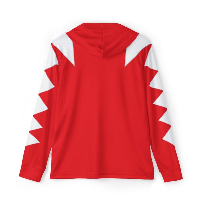 Abaranger Red Hoodie (Full Print) Lightweight, Breathable, workout, pull over, fitness Hoodie Super Sentai Custom