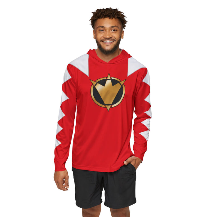 Abaranger Red Hoodie (Full Print) Lightweight, Breathable, workout, pull over, fitness Hoodie Super Sentai Custom