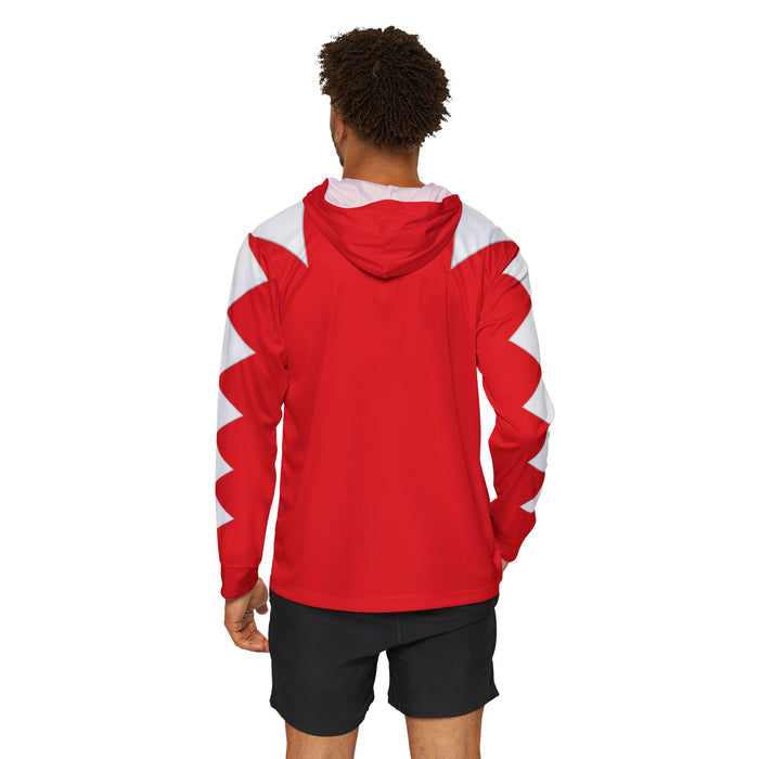 Abaranger Red Hoodie (Full Print) Lightweight, Breathable, workout, pull over, fitness Hoodie Super Sentai Custom