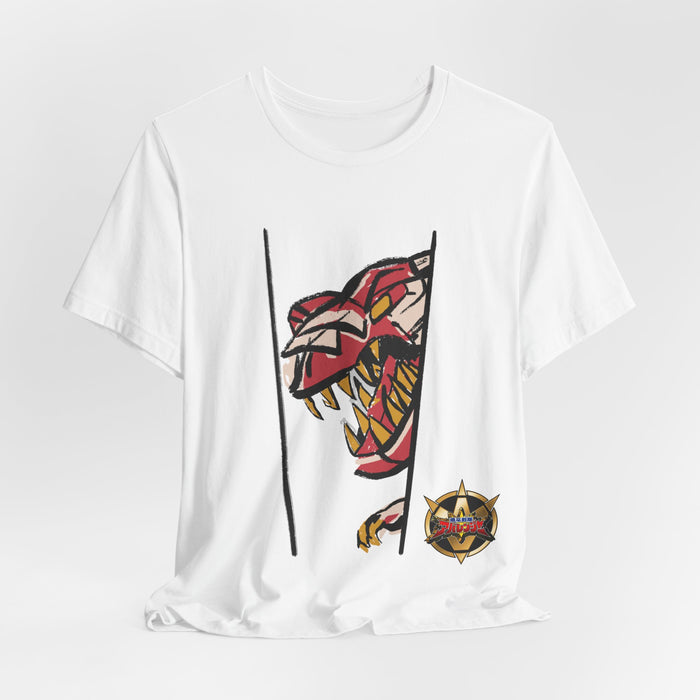 Abaranger Red Ranger Tee Custom Graphic Art Cosplay Shirts Rangers Retro Vintage 90s