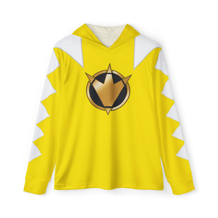 Abaranger Yellow Hoodie (Full Print) Lightweight, Breathable, workout, pull over, fitness Hoodie Super Sentai Custom