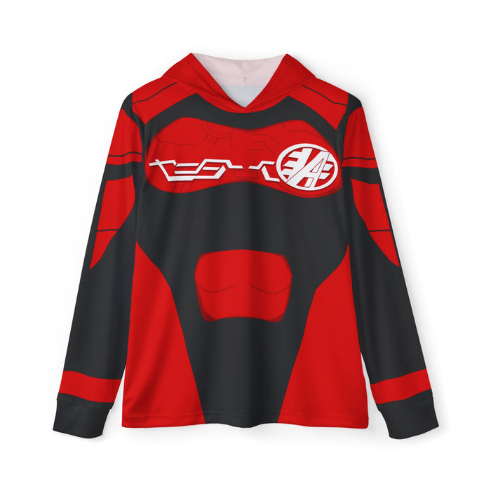 Akibaranger Red Hoodie (Full Print) Lightweight, Breathable, workout, pull over, fitness Hoodie Super Sentai Custom