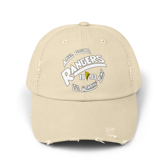 Angel Grove Rangers Distressed Hat Super Sentai T Shirt Custom Graphic Art Cosplay Shirts Rangers Retro Vintage 90s