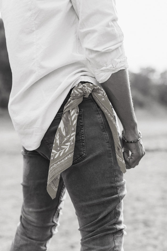 Bandana Sammie Blue + White
