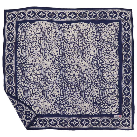 Batik Bandana - Blue Geometric